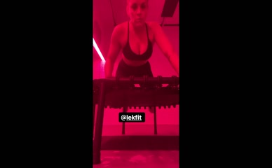 Busy Philipps Cleavage Trampoline Workout