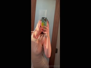Mswilderness420 Exposed Nipples in Transparent Dress Mirror Selfie