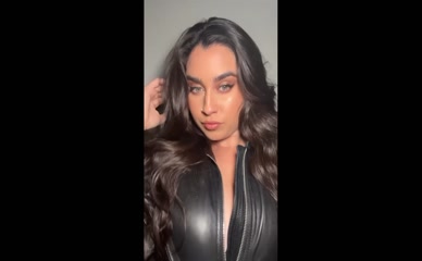 Lauren Jauregui Leather Top Cleavage Tease