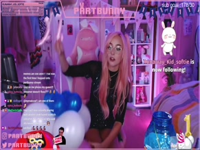 Partbunny's Pink Hair and Balloons Stream