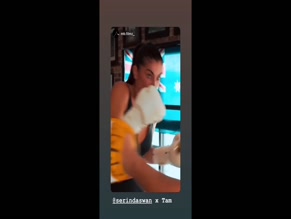 Serinda Swan Boxing Abs