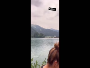 Julia Simic bikini lake reveal