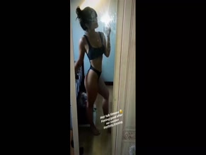 Charlotte Craig nude mirror selfie in bikini.