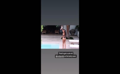 Maya Jama ass in swimsuit.