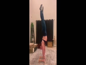 Courtney Hope Handstand Gymnastics Ass Display