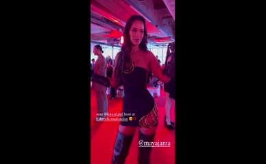 Maya Jama Ass Cheeks Dress Lift