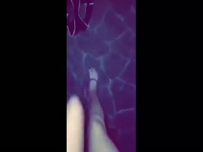 Madison Beer bikini pool feet.