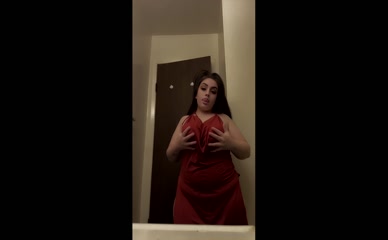 badandblessed97's Tits and Pussy in Red Lingerie