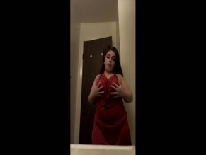 badandblessed97's Tits and Pussy in Red Lingerie