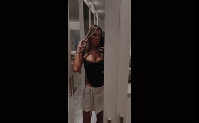 Christine McGuinness Corset Selfie
