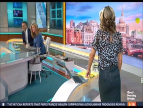 Charlotte Hawkins' Ass in Leather Skirt