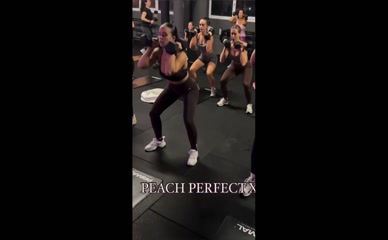 Georgia May Foote's Cleavage-Heavy Gym Workout