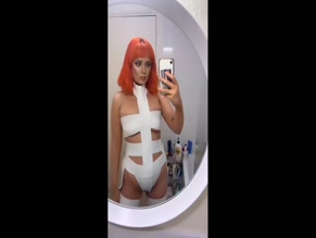 luxxxxxxxxx626 Nude Tape Bra and Panty Mirror Selfie