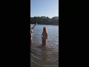 theoolongqueen bare breasts in water