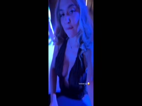 Sthu cleavage drink tease.