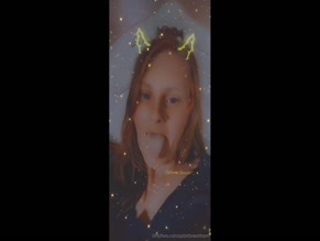 spikette selfie with tongue out and filter