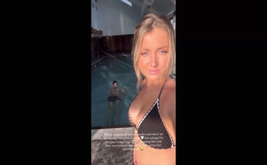 Hari Beavis Bikini Poolside Tease