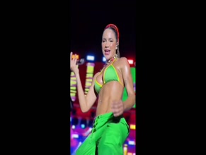 Michele Andrade's Tits and Abs on Stage