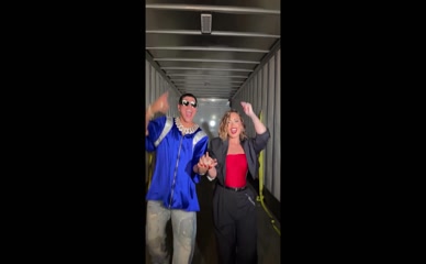 Demi Lovato dancing in a trailer