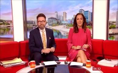 Sally Nugent Legs Dress BBC Breakfast