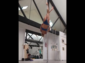 Phillipa Sharples Pole Dance Inversion Handstand Lingerie