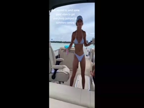 b'brooklyngabby bikini dance boat summer vibes