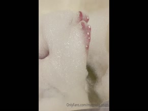 Magnolia Smith's soapy feet.