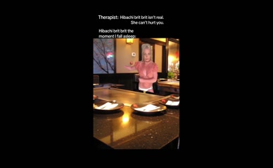 Britney Spears topless dancing at hibachi grill