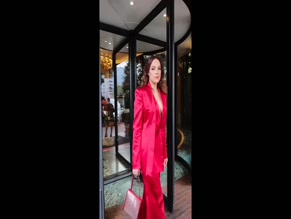 lizgillz cleavage red suit
