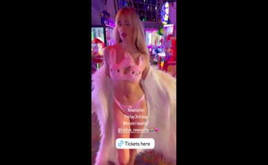 Diana Vickers in bunny bra and panties.