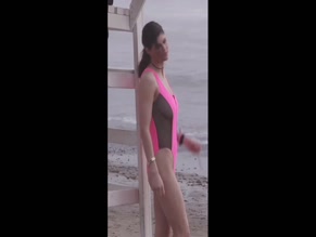 alexandradaddario sideboob swimsuit