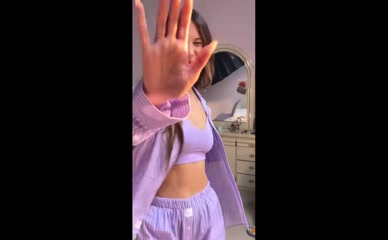 Millie Bobby Brown bra and shorts tease