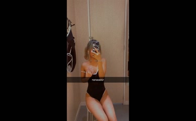 Qishpwishh aka b'' topless fitting room reveal.
