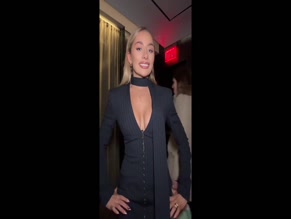 Saffron Barker cleavage dress dance