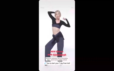 Julianne Hough midriff dance.