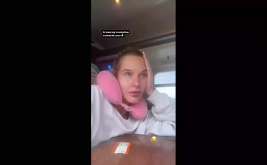 Helen Flanagan Travel Pillow Cleavage Tease