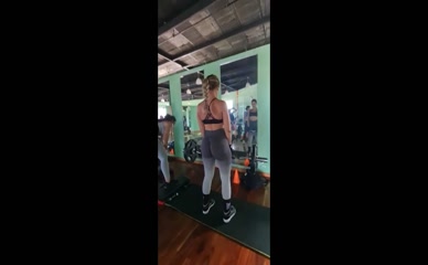 Lluvia Iglesias Ass-Focused Gym Workout.