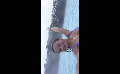 Daisy Campbell's Tits in Iceland's Blue Lagoon