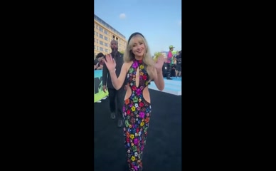 Sabrina Carpenter Sideboob Cutout Dress