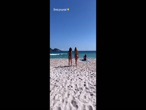 Erika Schneider Ass Beach Walk.