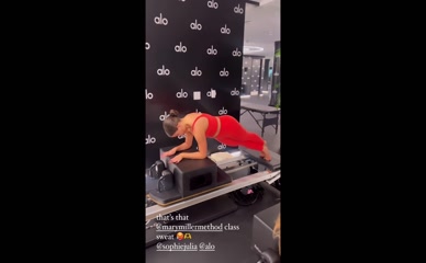 Sarah Jeffery Pilates Ass Workout