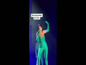 Dua Lipa Green Bodysuit Winks