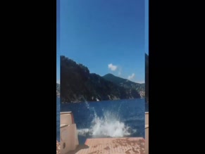 Serinda Swan bare ass boat jump
