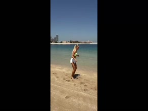 Alisha Lehmann's Beach Soccer Ass Display