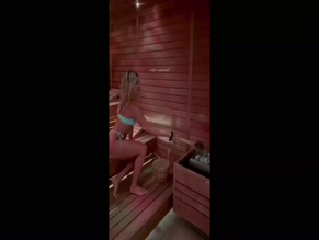 Ashley Roberts Sauna Tease