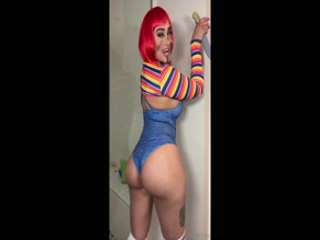 ofkitty: Little Killer Booty Thong & Bodysuit Play