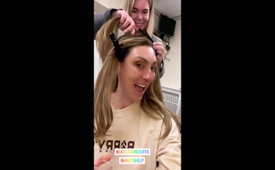 Luisa Zissman makeup prep pigtails