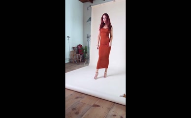 Courtney Hope Ass and Legs in Dress