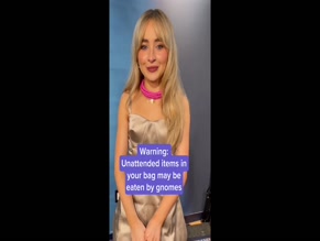Sabrina Carpenter Thumbs Down Skinny Dipping