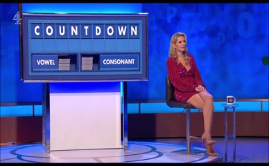 Rachel Riley's Cleavage and Legs on Countdown